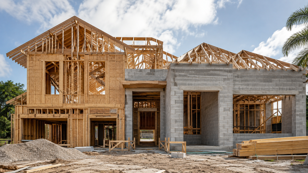 Wood framing vs concrete block construction in Florida homes